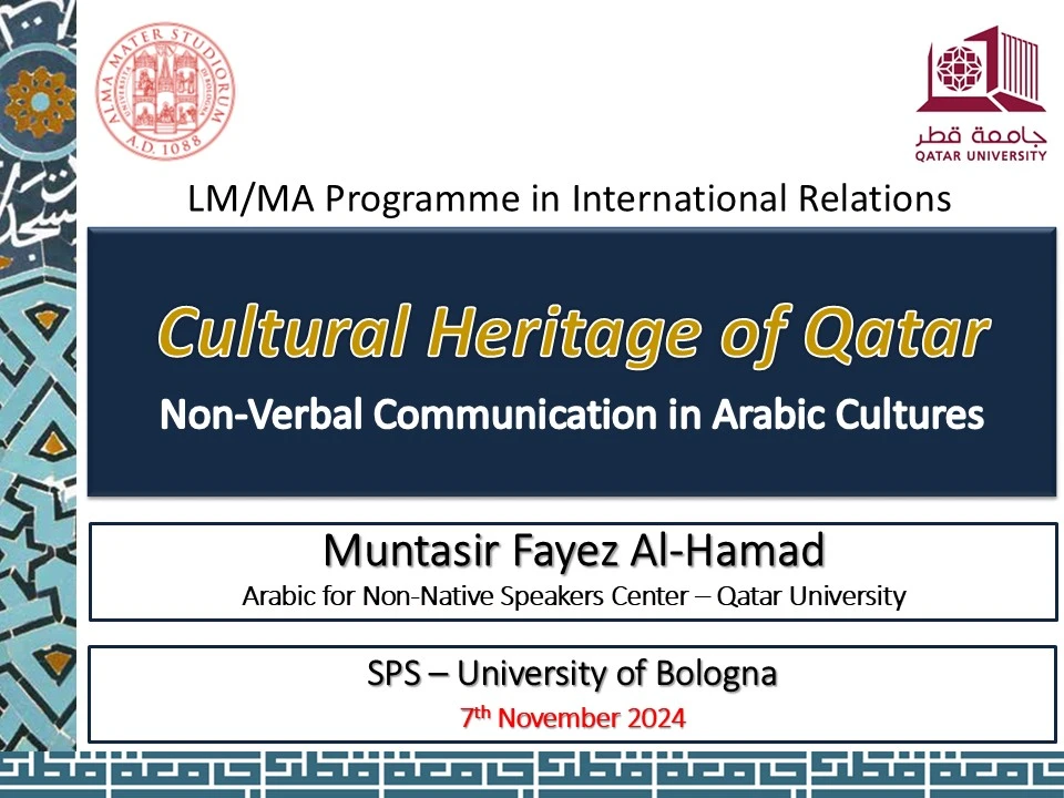 Cultural Heritage and Qatar
